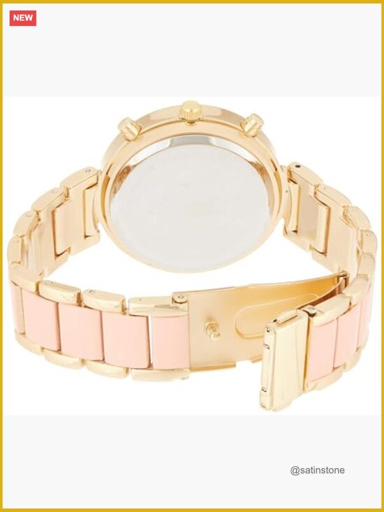 Gold-Tone and Crystal Bracelet Watch - Analog Quartz